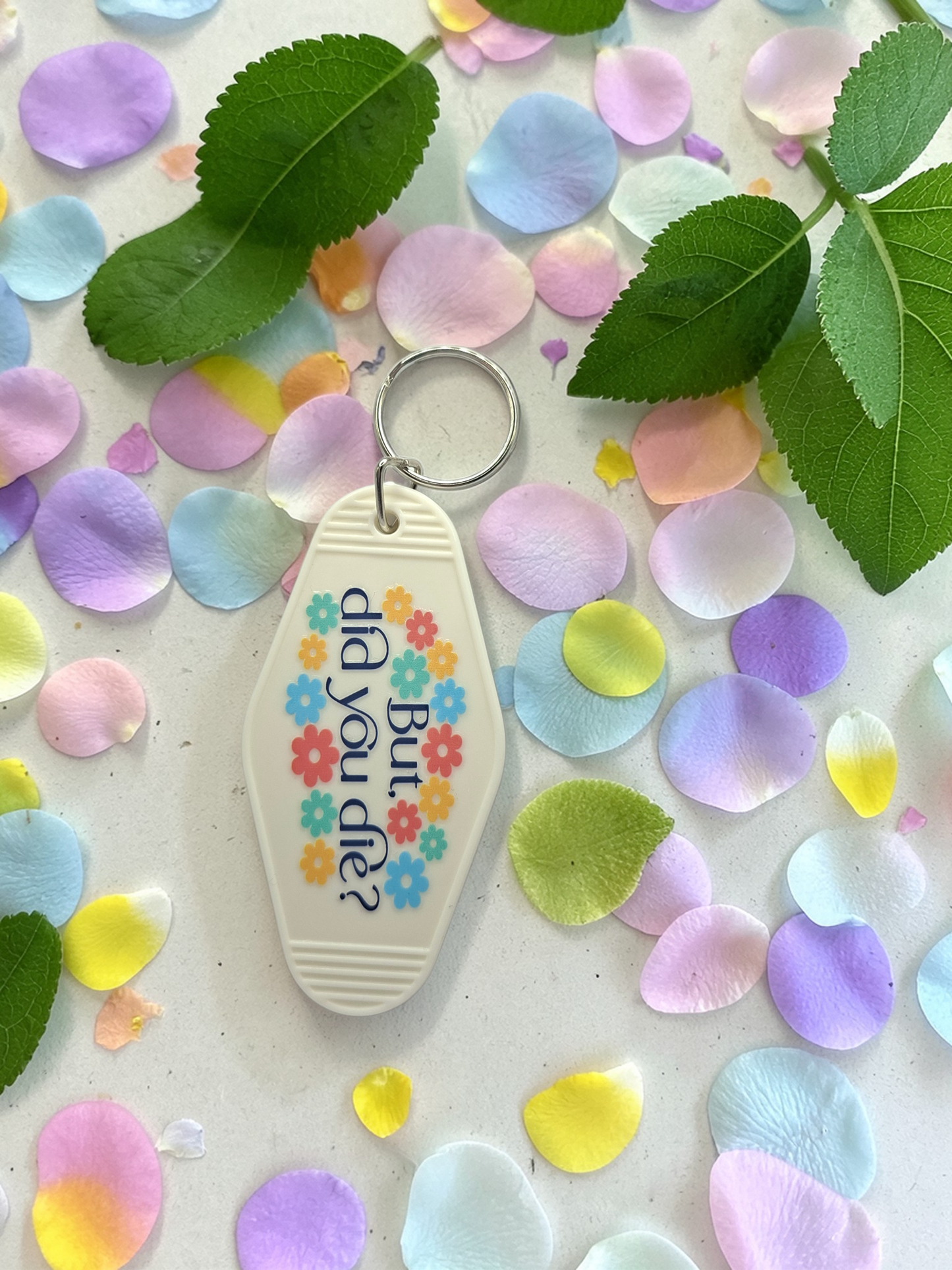 Brelok „But did you die?” – retro motelowy