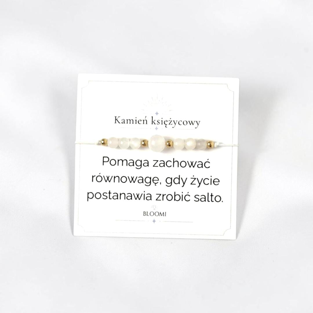 Bransoletka z kamieniem księżycowym