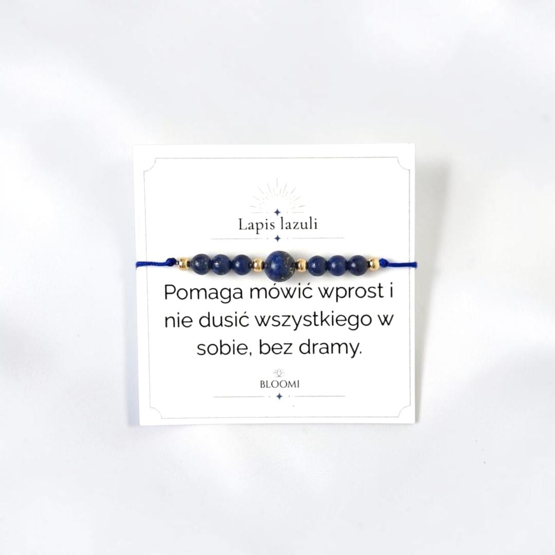 Bransoletka z lapisem lazuli
