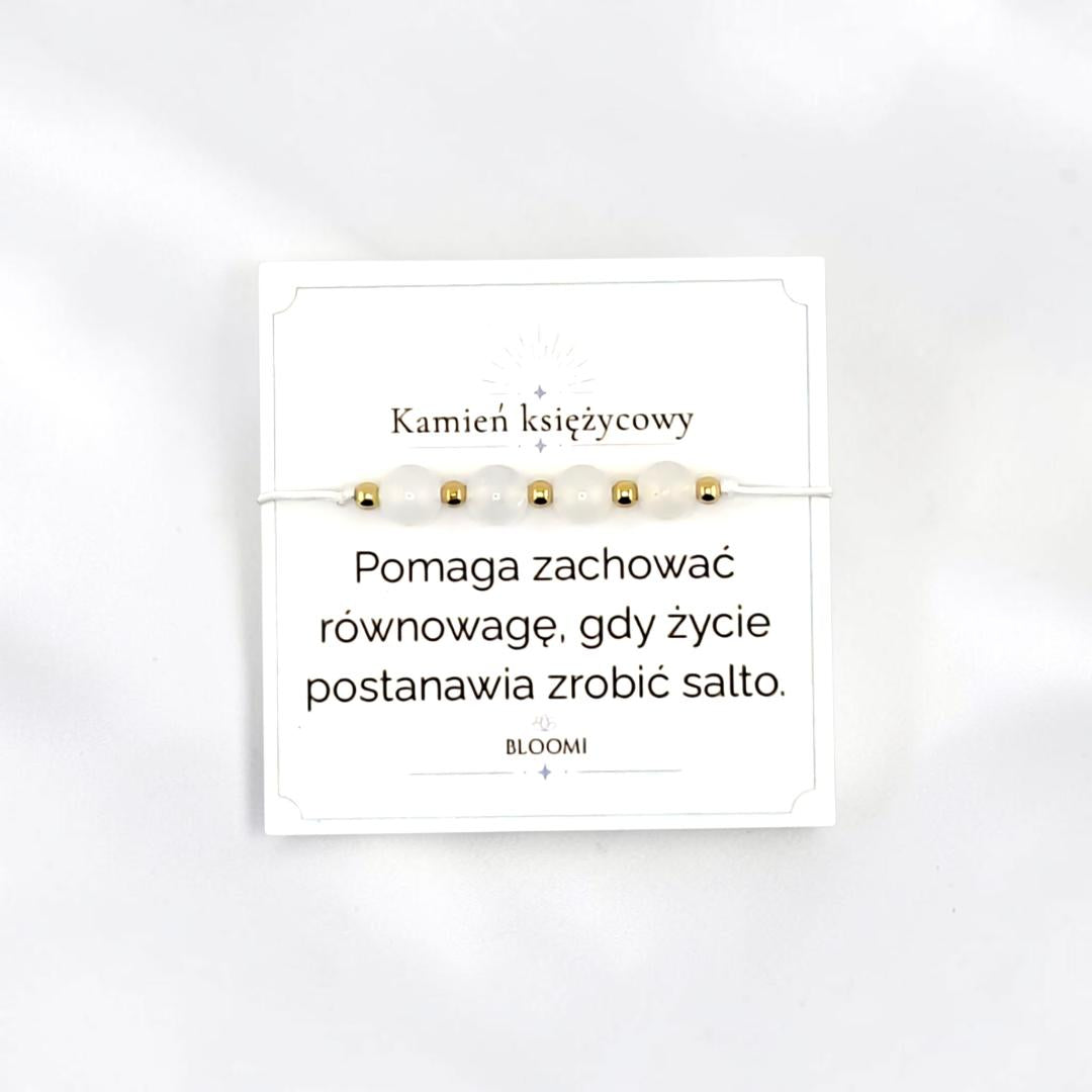 Bransoletka z kamieniem księżycowym