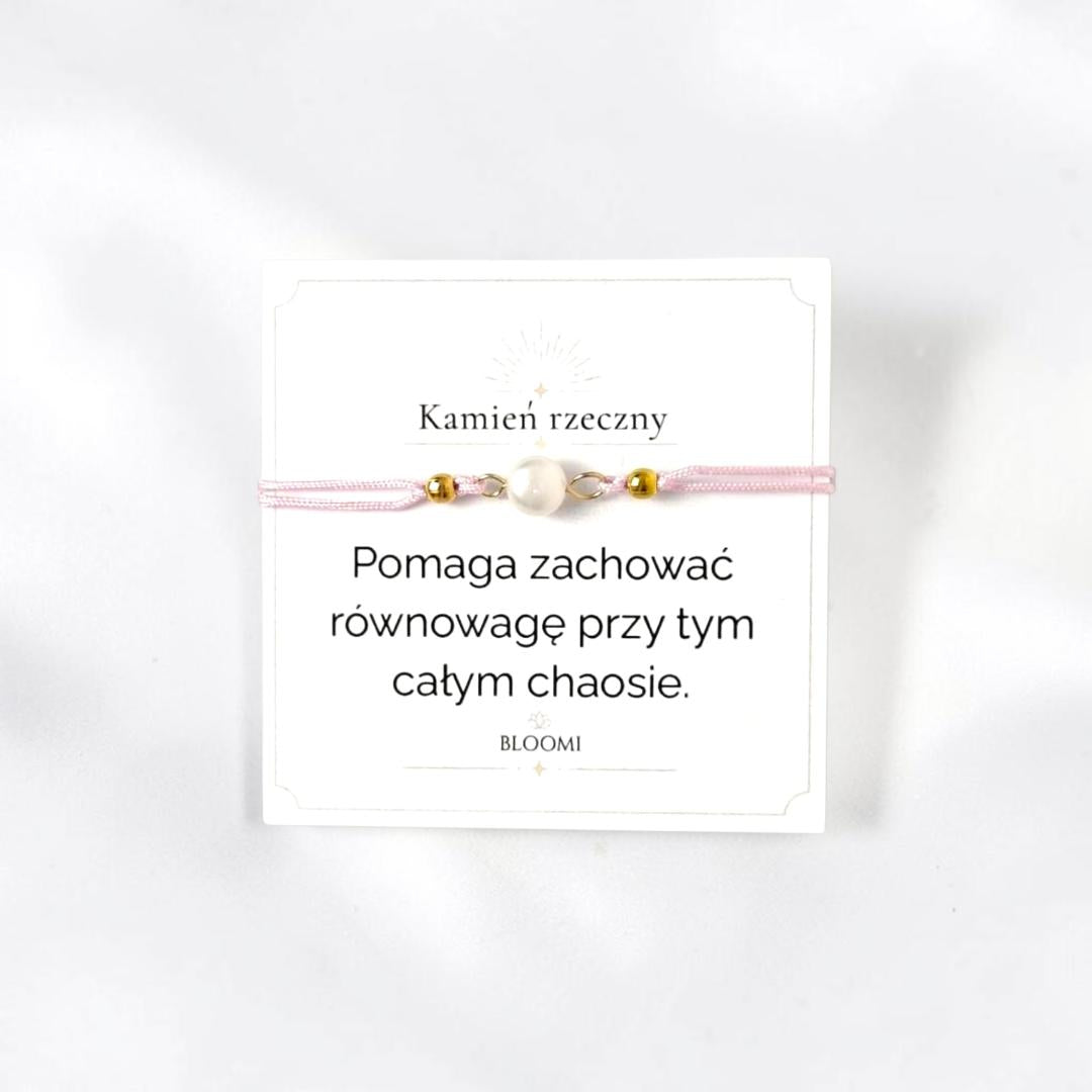 Bransoletka z kamieniem rzecznym
