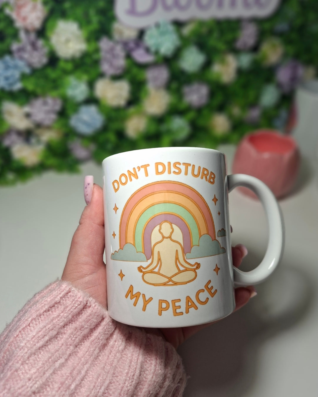 Kubek z nadrukiem Don't Disturb My Peace