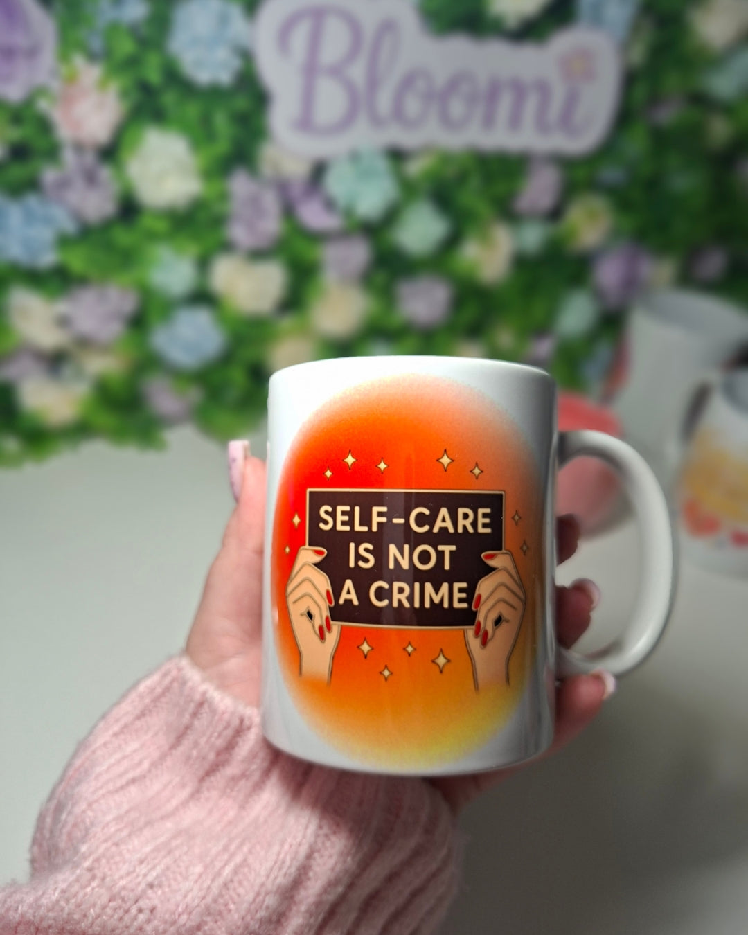 Kubek z nadrukiem Self-care is not a crime