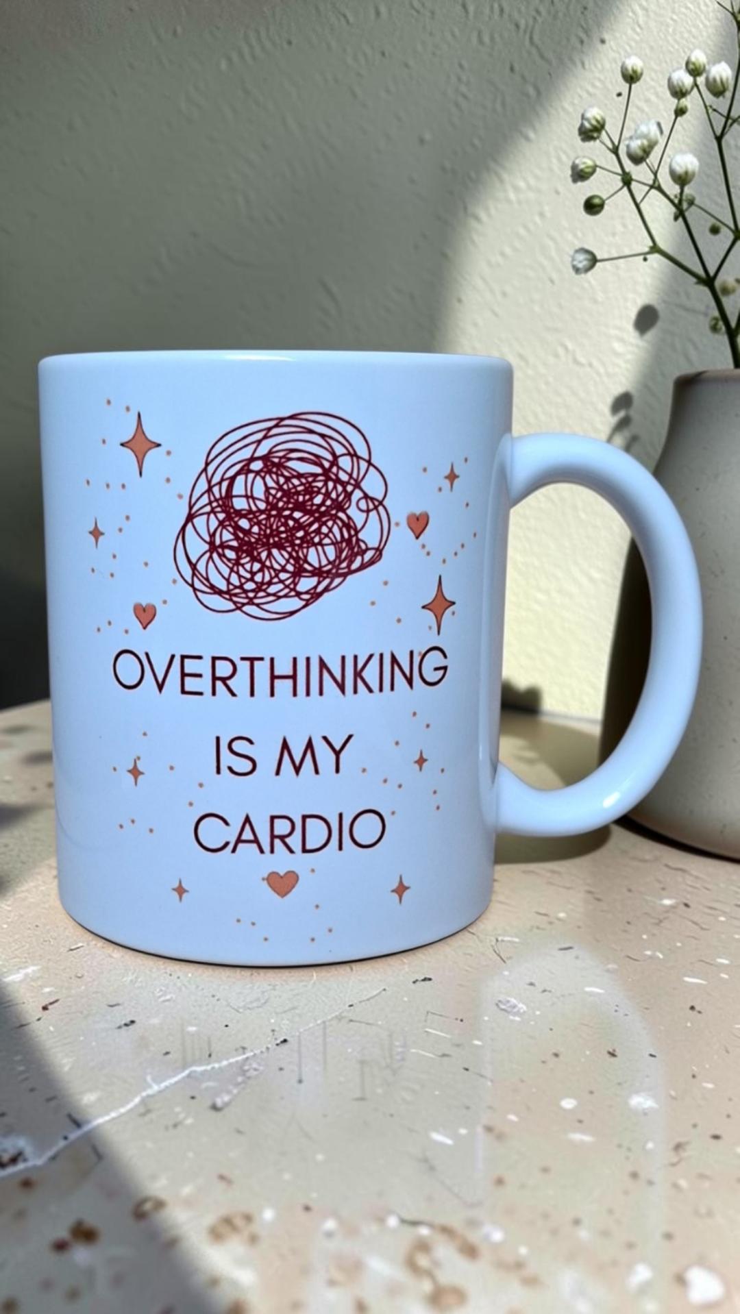 Kubek „Overthinking Is My Cardio”