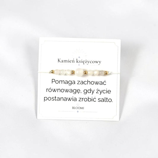 Bransoletka z kamieniem księżycowym