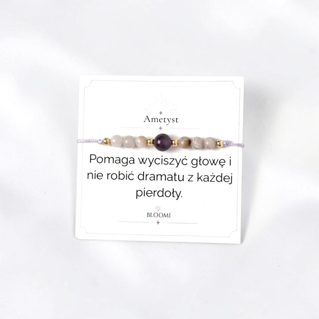Bransoletka z ametystem