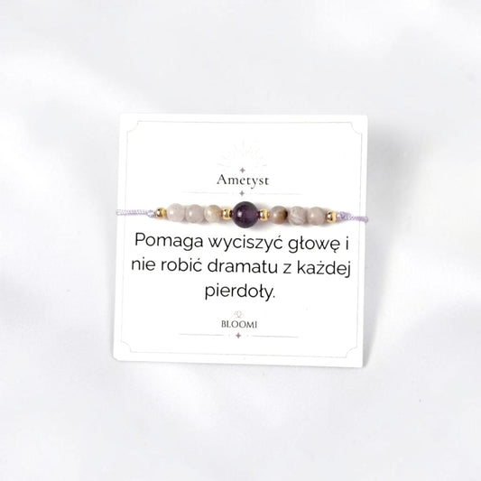 Bransoletka z ametystem