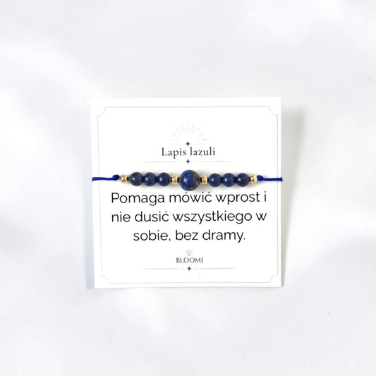 Bransoletka z lapisem lazuli