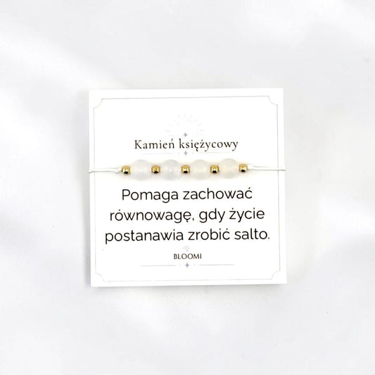 Bransoletka z kamieniem księżycowym