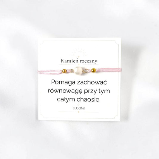 Bransoletka z kamieniem rzecznym