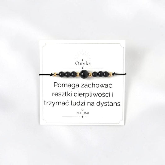 Bransoletka z onyksem