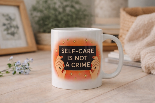 Kubek z nadrukiem  Self-care is not a crime